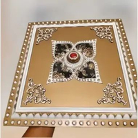 Fitting Ornamen 45 cm Fitting Hias Plafon Fitting Artistik Gypsum Minimalis Fiting Ukuran Besar PVC 