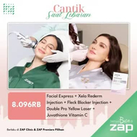 Facial Express + Xela Rederm Injection + Fleck Blocker Injection + Double Pro Yellow Laser + Juva by