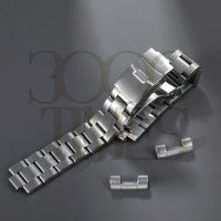 Mod Silver 20MM Stainless Steel Solid End Link Watch Strap Band Bracelet Fit For Seiko 6105 Watch