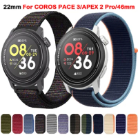 20 22mm Nylon Strap For COROS PACE 3 2 Sport Band Watchband For COROS APEX Pro/2 Pro/42mm/46mm Replacement Bracelet Watchbelt
