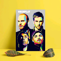 HIASAN DINDING MOTIF GAMBAR BAND COLDPLAY 2 Sticker Poster