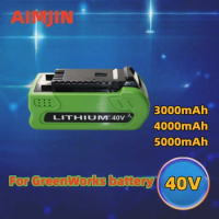 4000mAh GreenWorks 40V Replacement Battery 29462 29472 40V 6.0Ah Tools Lithium ion Rechargeable Battery 22272 20292 22332 G-MAX