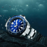 Original Japan SEIKO Watch Prospex Samurai the Ocean Dive Watch Automatic Mechanical 20Bar Waterproof Luminous Watches