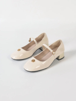 IKUNKA Sepatu Hak Wanita Kerja Block Heels Import 4cm