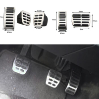 Stainless Steel Car Pedals Cap Clutch Accelerator Brake Cover for VW Polo Golf 4 Jetta MK4 Bora for Skoda Fabia ,car Styling