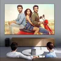 Fresnel Fixed Frame Long Throw Projector Screen 100 Inch 120 Inch ALR 98% Best For 3D 4K Home Theater Anti Light in 3 Directions