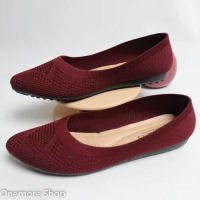 Sepatu flatshoes wanita  Ballet Gratica AW092 Flat - Hitam Karet