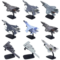Pullback & Go Jet Rafale Fighter Aircraft Toy with Light Sound Diecast F16 F22 F35 Aviao Plane Model