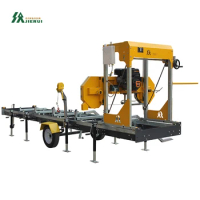 Horizontal Portable Band Saw Sawmill Electric Petrol Motor Engine 11Kw Wood Saw Hines Used Sawmills For Sale Family Use