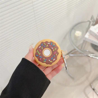New Cute Cartoon Donut high quality Silicon earphone Case for Samsung Galaxy Buds Live/Buds2/Buds pro/Buds2 pro with Hook