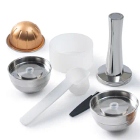 For Nespresso Vertuo POP Refillable Coffee Capsule Vertuoline Reusable  Stainless Steel Capsule Filter with Original Pod