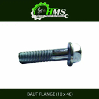 BAUT FLANGE (10 x 40) - BAUT RING BIBIR TOPI 10mm Panjang 40mm Kunci 14 (Harga Per 1 PC) BAUT SKOK D