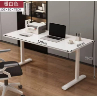 簡易電腦桌（120cm 暖白色）