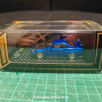 404 ERROR 1/64 Nissan R34 Skyline GTR 336/699 Blue Mettalic w/ Carbon Hood and Splitter
