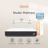 Domi Studio Mattress / Kasur Pocket Spring Bed / Motion Isolation / Mattress in a Box 160 x 200