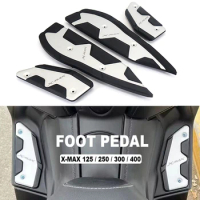 Motorcycle Footrest Foot Pads Pedal Plate Pedals For Yamaha X-MAX 125 250 300 400 XMAX125 XMAX250 XMAX300 2017 - 2022 XMAX400