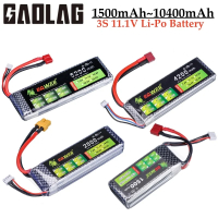 3S  11.1V 1500 1800Mah 2200Mah 3004200Mah 5200Mah 6000Mah 7200Mah 10400 Jst/ XT60 /T RC อะไหล่11.1V