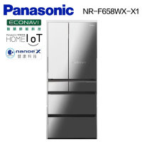 Panasonic國際牌 650公升 六門變頻冰箱 鑽石黑 NR-F658WX-X1