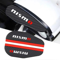 2x Car Rearview Mirror Rain Eyebrow Protector Rain Sticker for Nissan Nismo