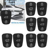 5PCS Replacement 3 Buttons Remote Key Fob Case Rubber Pad for Hyundai I10 I20 I30 IX35 Kia K2 K5 Rio Sportage Flip Key Case