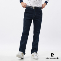 Pierre Cardin皮爾卡登 男款 彈性平口牛仔褲-藍色(5235877-38)