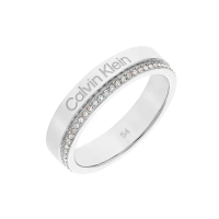 【Calvin Klein 凱文克萊】CK Minimal Linear 晶鑽戒指 520送禮 禮物(35000200)