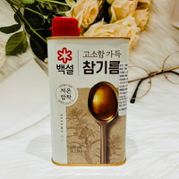 韓國 CJ 芝麻油100% 低溫壓榨 韓國香油 500ml 鐵罐裝