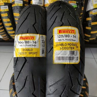Paket Ban Pirelli Diablo Rosso Scooter 120/80-14 & 100/80-14 PCX/Lexi