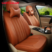Custom Auto Seat Covers &amp; Supports for Toyota Fortuner 2015 2013 Seat Cushion PU Leather &amp; Cowhide Seats Styling Car Accessories