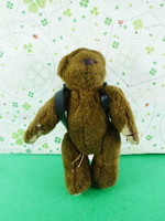 【震撼精品百貨】日本熊系列 絨毛娃娃-小熊背後背包 震撼日式精品百貨