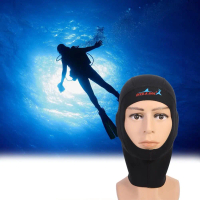 Alat Menyelam Dive&Sail Hood Scuba Diving Snorkeling Ultrathin Neoprene l - DH-002 - Black Viral
