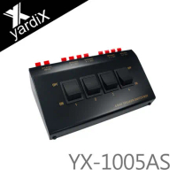yardiX YX-1005AS 四音路音響系統喇叭同步分配切換器（獨立開關）