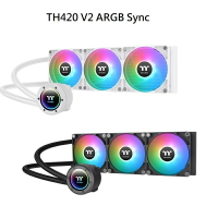 【獨家！另享10%回饋】Thermaltake 曜越 TH420 V2 ARGB Sync 主板連動版 一體式水冷 黑色/白色