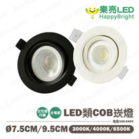 〖樂亮〗★含稅 LED 5W 7.5cm 天眼崁燈 / LED 9W 9.5cm 千里眼崁燈 黃光/自然光/白光 全電壓
