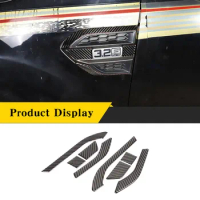 For Ford Ranger Wildtrak 2015-2021 Soft Carbon Fiber Car Front Outer Fender Trim Protection Sticker Car External Accessories