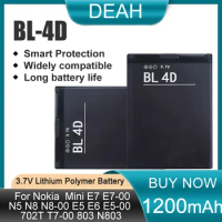 New BL-4D BL 4D BL4D 1200mAh For Nokia Mini E7 E7-00 N5 N8 N8-00 E5 E6 E5-00 702T T7-00 803 Rechargeable Lithium Phone Battery