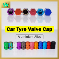 [4pcs] Aluminium Car Tyre Valve Cap Standard Kereta Valve Cap Sport Rim Valve Cap Chrome