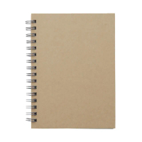 【MUJI 無印良品】雙環筆記本/空白/80張.A6.米