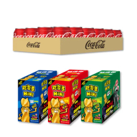 【可口可樂x可樂果】易開罐250ml x24入/箱+MiNi-原味/檸檬辣雞翅/香脆麵x3盒(50gx4包/盒)