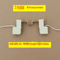 1 ชิ้นr7sเครื่องเชื่อมแปลงหลอดไฟสองเท่าจบหลอดไฟเซรามิคตัวถือฐาน ac110-250V78 มิลลิเมตรr7sตัวถือหลอดไ