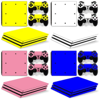 Pure Color White PS4 PRO Skin Sticker Decal Cover for ps4 pro Console and 2 Controllers PS4 pro skin Vinyl