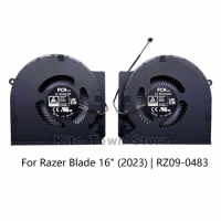 New CPU+GPU Fan for Razer Blade 16" (2023) | RZ09-0483 RZ09-0483x (13th Gen Core Processor RTX 40 Se