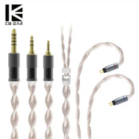 KBEAR Inspiration-S 4 Core 4N Single Crystal Copper Silver Plated Upgrade Litz Earphone Cable For KBEAR Robin Headphone Earbuds