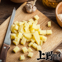 【上野物產】台灣產 馬鈴薯丁 4包(1000g土10%/包 素食 低卡)