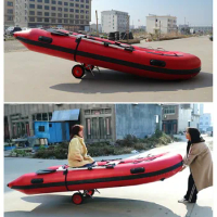 Solar Marine Portable Folding Trolley Energy-Saving Kayak Carrier Cart with Removable Wheels Universal Canoe Hand Cart