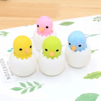 Những món quà Đáng yêu Đồ dùng học tập Animal Eraser Phim hoạt hình Chicken Egg Eraser Eggshell Eras