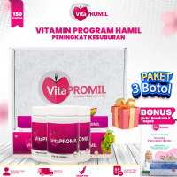 VITA PROMIL Paket 3 Botol Promil Cepat Hamil Vitamin Penyubur Kandungan | Cepat Hamil Ampuh