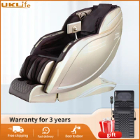 3 Year Warranty UKLife 3D Zero Gravity Airbag Full Body Massager Chairs Home 4D Heat AI voice Office Chair Massage Sofa Recliner