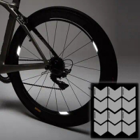 Reflective Rim Stickers for Bikes Safety Cycling Sticker Frame Wheel Helmet MTB Road BMX Scooters Reflectors Bicycle Accessories