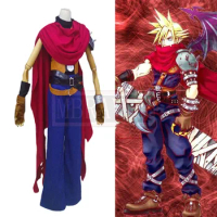 Kingdom Hearts Final Fantasy VII Cloud Strife Halloween Uniform Cosplay Costume Customize Any Size